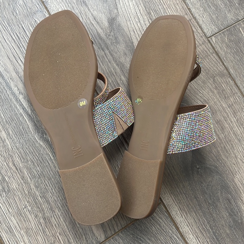 INC Rhinestone sandal 9M - Picture 5 of 10